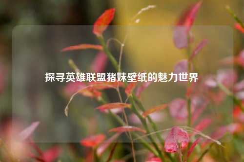 探寻英雄联盟猪妹壁纸的魅力世界