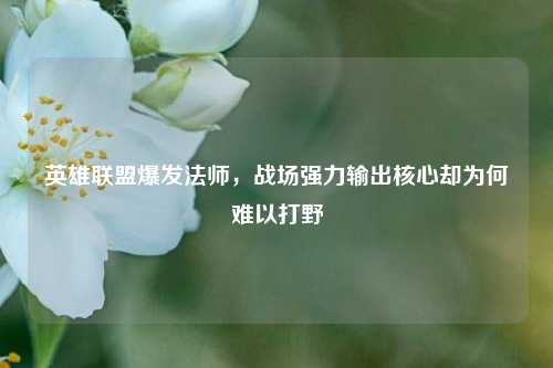 英雄联盟爆发法师，战场强力输出核心却为何难以打野