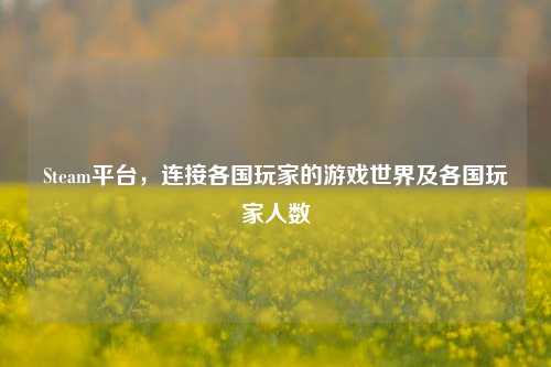 Steam平台，连接各国玩家的游戏世界及各国玩家人数